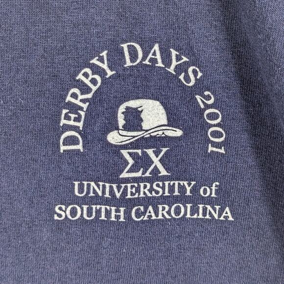 Sigma Chi Derby Days M 2001 USC Frat Gildan Cotton Dr Seuss Vintage Style Tee - Picture 2 of 5